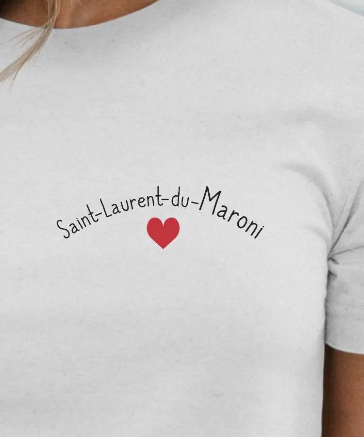 T-Shirt Saint-Laurent-du-Maroni Coeur