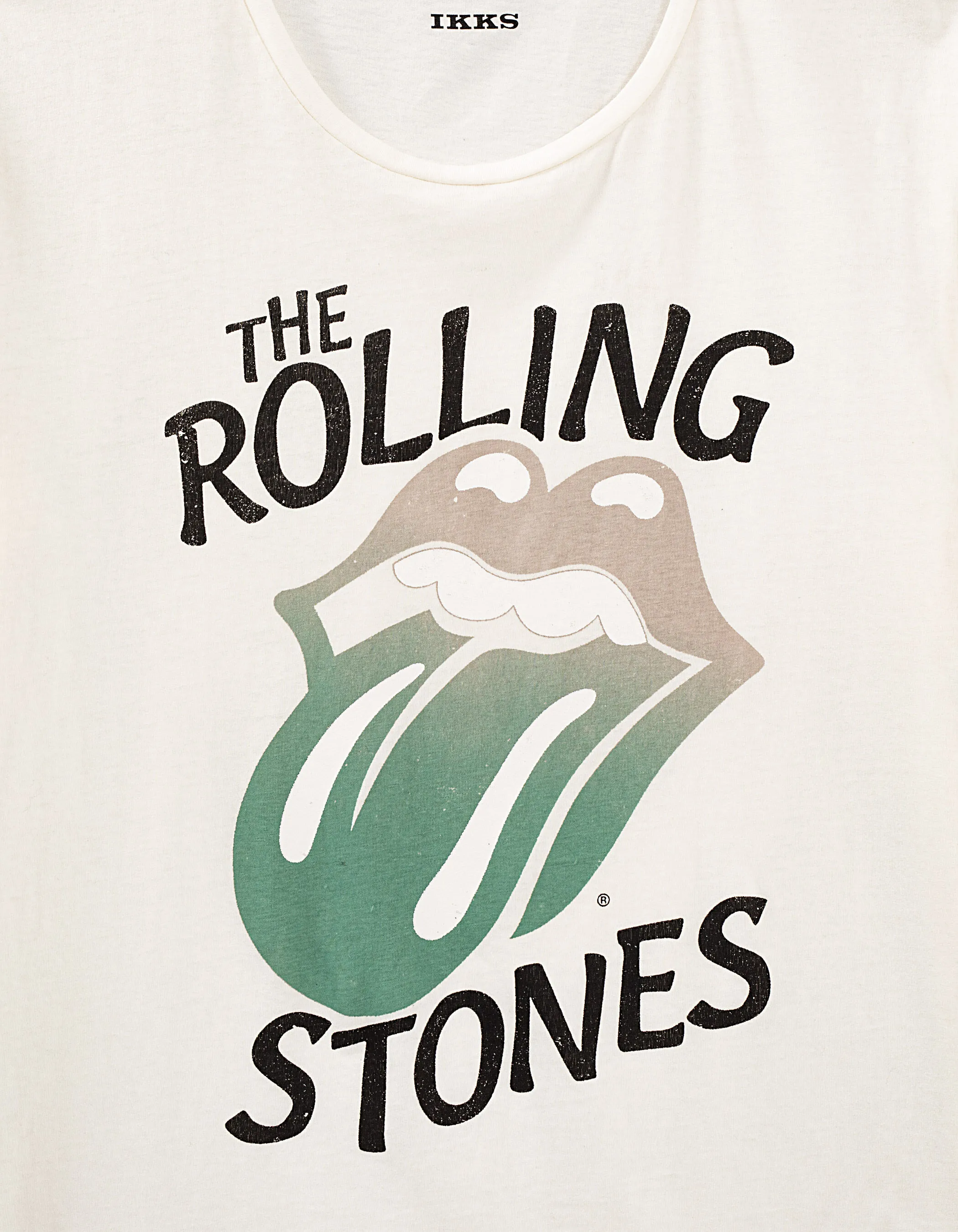 Tee-shirt blanc visuel langue THE ROLLING STONES Homme