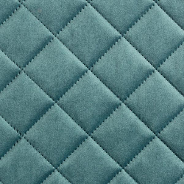 Tissu de revêtement Velours Tissu matelassé – vert sapin
