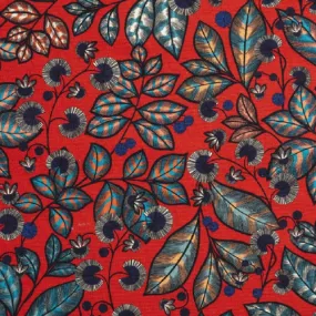 Tissu feuillage fantasque rainbow tree grand inkfabrik