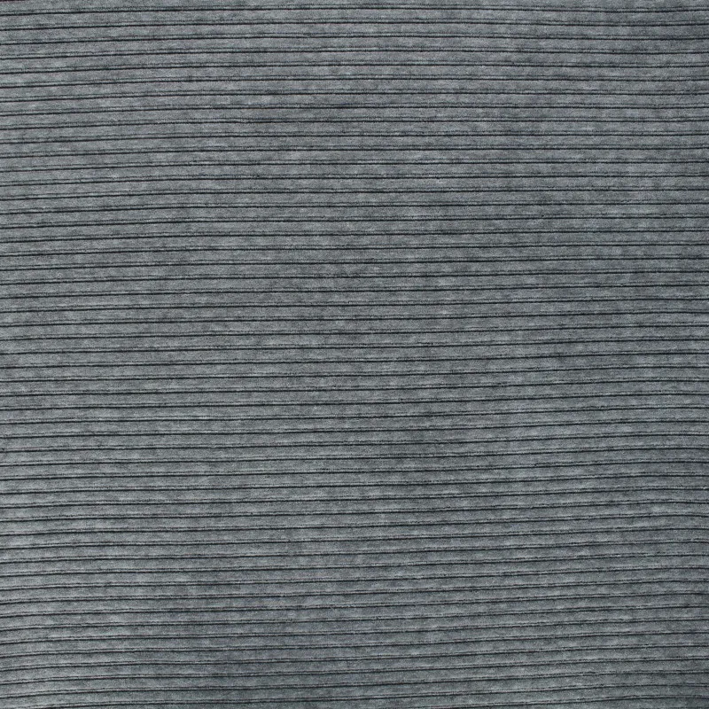 Tissu jersey velours côtelé Andrea - gris
