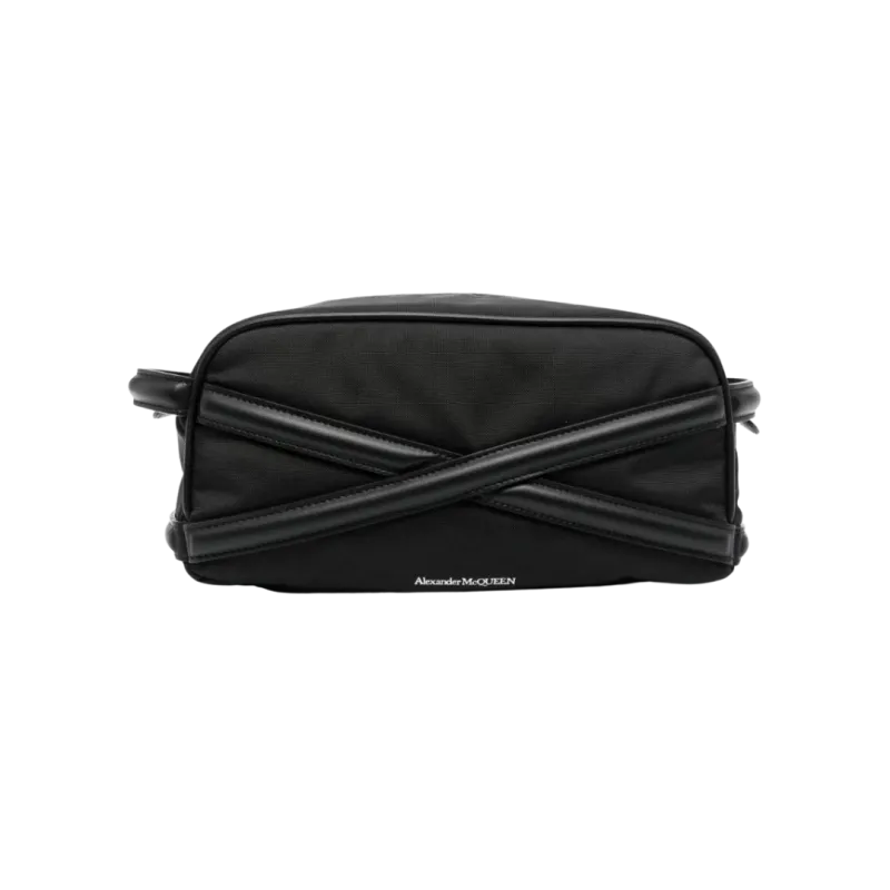 Trousse de toilette The Harness tissu cuir noir