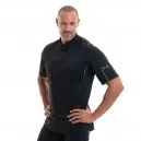 Veste de Cuisine Benak 37.5 Noir Manches Courtes - ROBUR