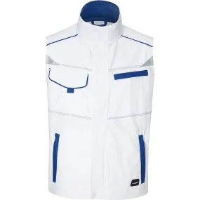 Veste gilet de travail sans manches - JN850 - blanc 