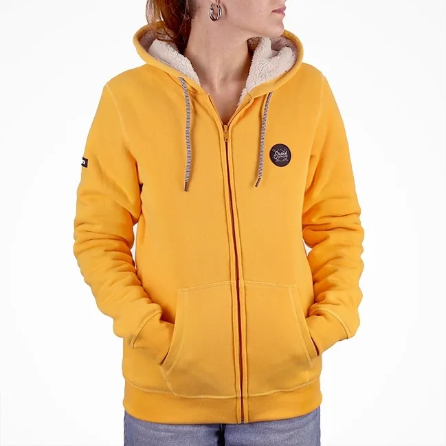Veste Sherpa Badge STERED Héritage - Jaune Caraïbe