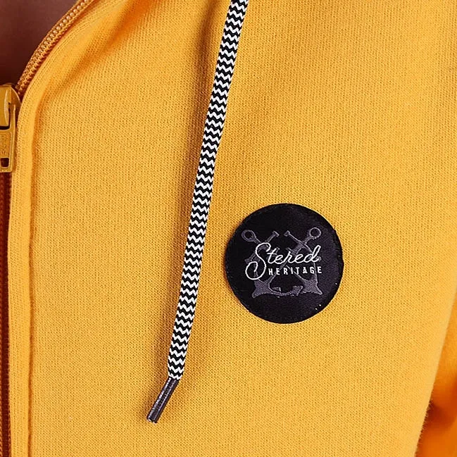 Veste Sherpa Badge STERED Héritage - Jaune Caraïbe
