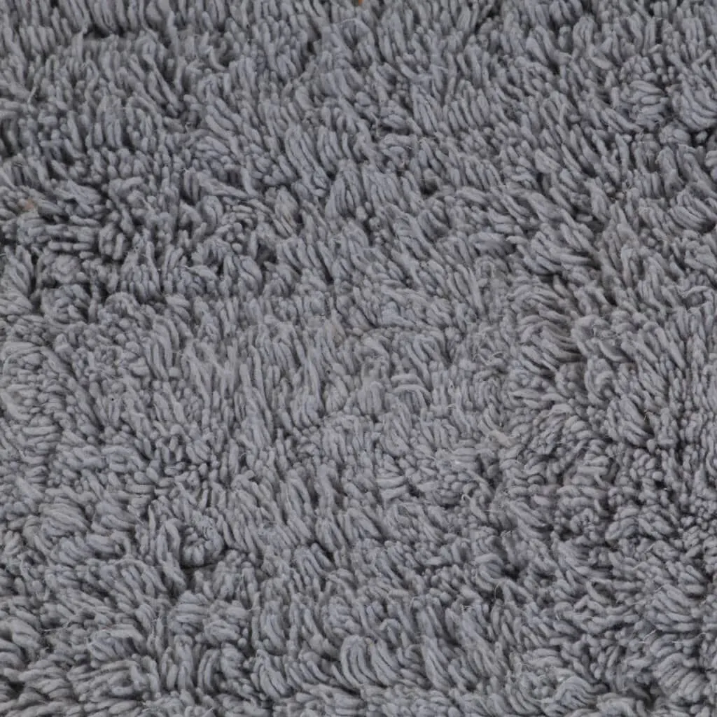 vidaXL Tapis de salle de bain 2 pcs Tissu Gris | vidaxl-fr